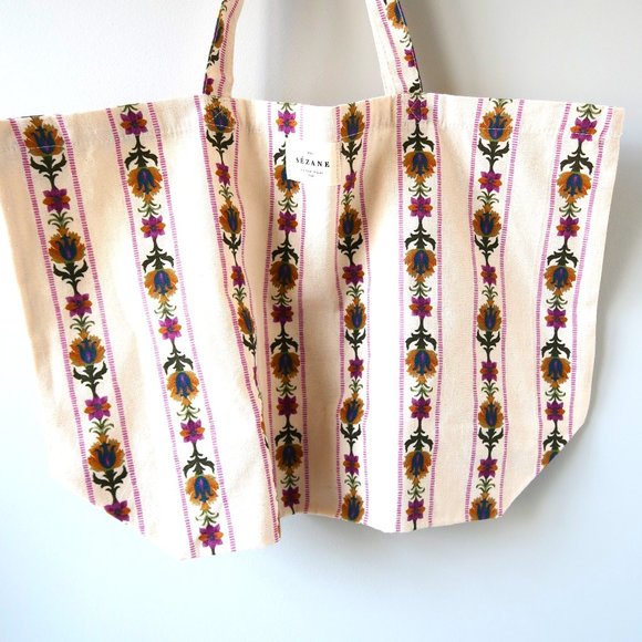 Sezane Tote Bag floral print - Picture 1 of 2